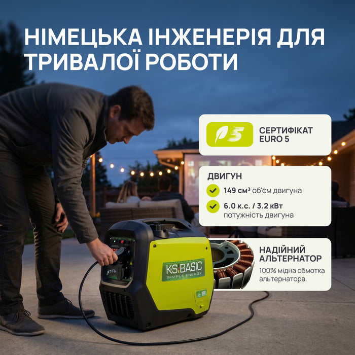 Інверторний генератор KSB 32i S 