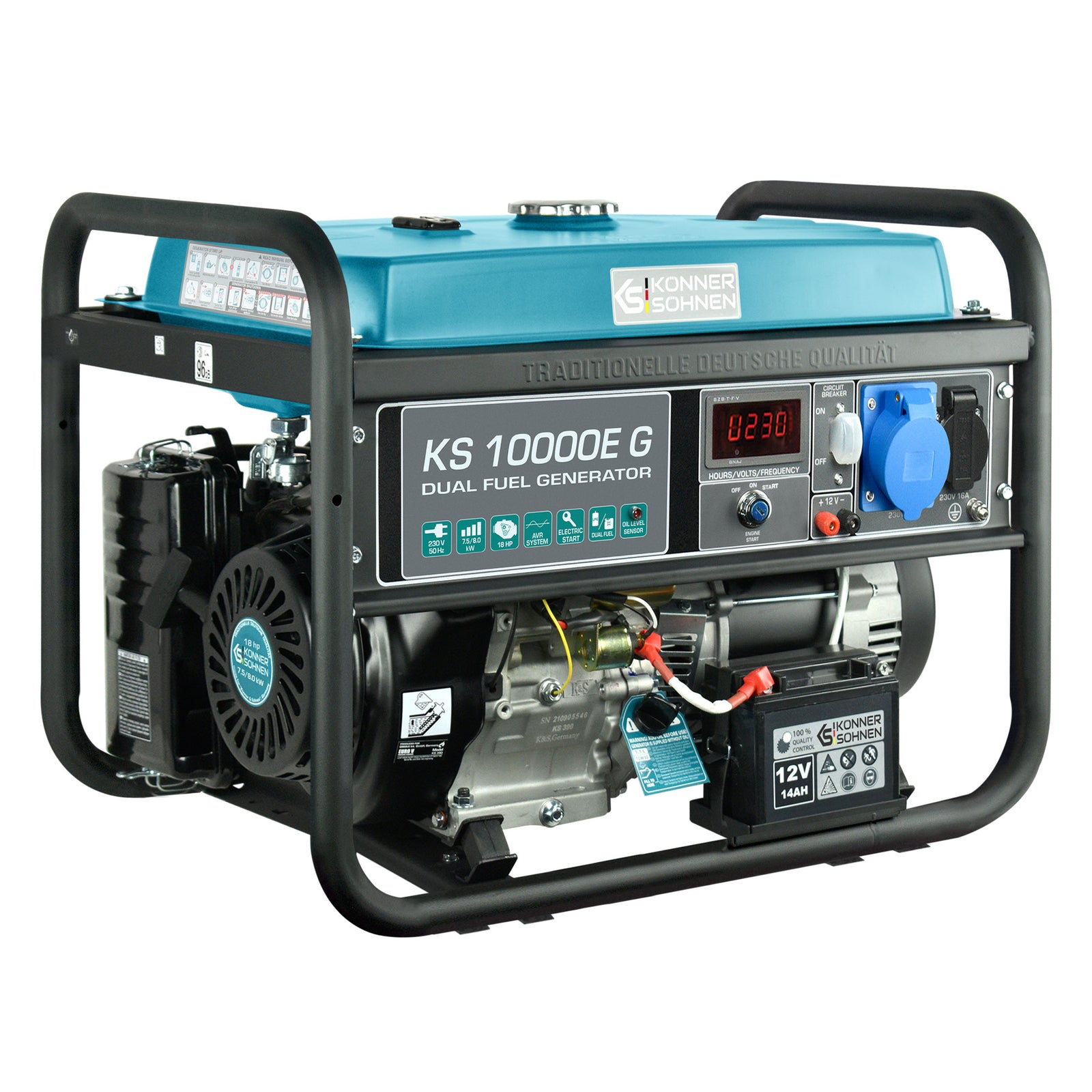 Generátor LPG/benzín "Könner & Söhnen" KS 10000E G