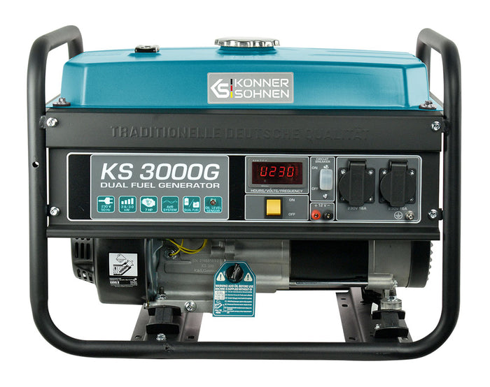 LPG/Bensiinigeneraattori 'Könner & Söhnen' KS 3000G